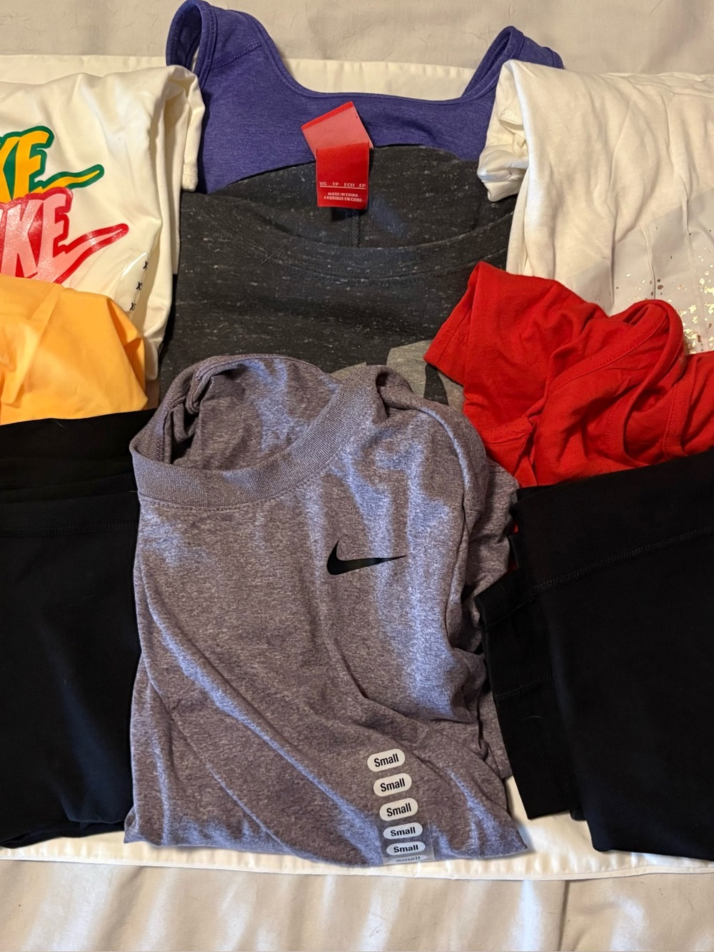 Nike Assorted Shirts, Leggings, Shorts, & Bra